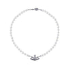 Pearl Saturn Necklace For Women Cute Wedding Pearl Clavicle Chain Choker Necklaces For Girl Jewelry On The Neck