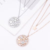 Rose Gold Stainless Steel Necklace For Women 2 Layer Star Pendant Necklace Statement Necklaces Female Jewelry