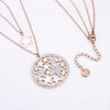 Rose Gold Stainless Steel Necklace For Women 2 Layer Star Pendant Necklace Statement Necklaces Female Jewelry
