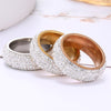 Silver Color Crystal Stainless Steel Ring For Woman Finger Trendy Engagement Wedding Ring Charms Jewelry Gifts 2022