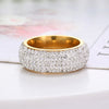 Silver Color Crystal Stainless Steel Ring For Woman Finger Trendy Engagement Wedding Ring Charms Jewelry Gifts 2022