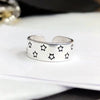 Silver Colour Star Rings For Woman Engagement Jewelry And Accessories Chrismas  Items GaaBou Jewellery