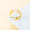 Stainless Steel Women's Rings Gold Silver Color Open Adjustable Rings For Female Trendy Jewelry 2022