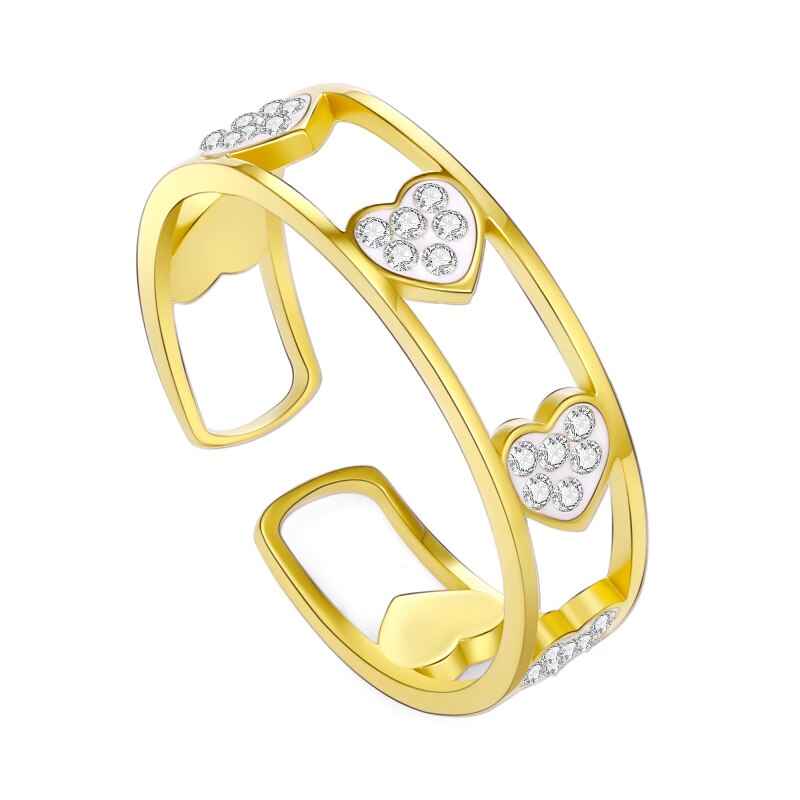 Adjustable Rings, Trendy Gold Rings