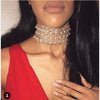 Statement Necklace Big Rhinestone Choker maxi crystal necklace Simulated Pearl Party Collier Femme Jewelry Collares
