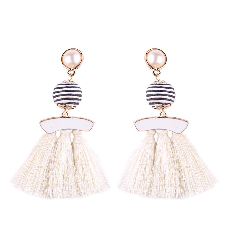Luxury Statement Tassel Drop Earrings for Women Wedding Bohemian 10 Colors Fringed Hot Sale Dangle Earring For Girl Gifts