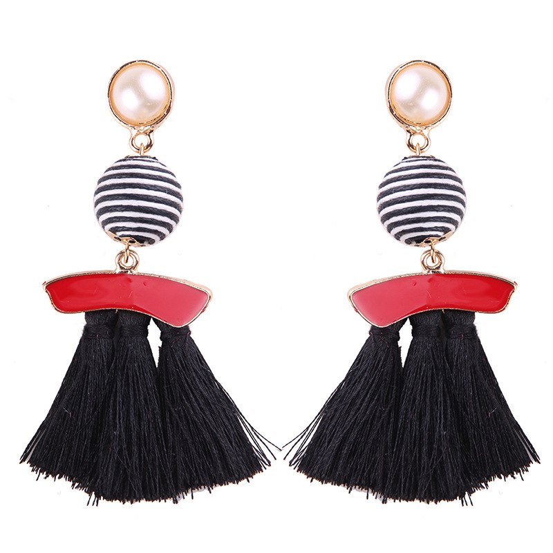 Luxury Statement Tassel Drop Earrings for Women Wedding Bohemian 10 Colors Fringed Hot Sale Dangle Earring For Girl Gifts