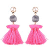 Luxury Statement Tassel Drop Earrings for Women Wedding Bohemian 10 Colors Fringed Hot Sale Dangle Earring For Girl Gifts