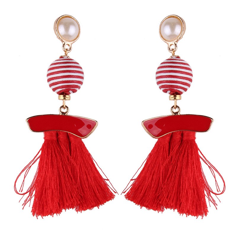 Luxury Statement Tassel Drop Earrings for Women Wedding Bohemian 10 Colors Fringed Hot Sale Dangle Earring For Girl Gifts