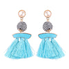 Luxury Statement Tassel Drop Earrings for Women Wedding Bohemian 10 Colors Fringed Hot Sale Dangle Earring For Girl Gifts