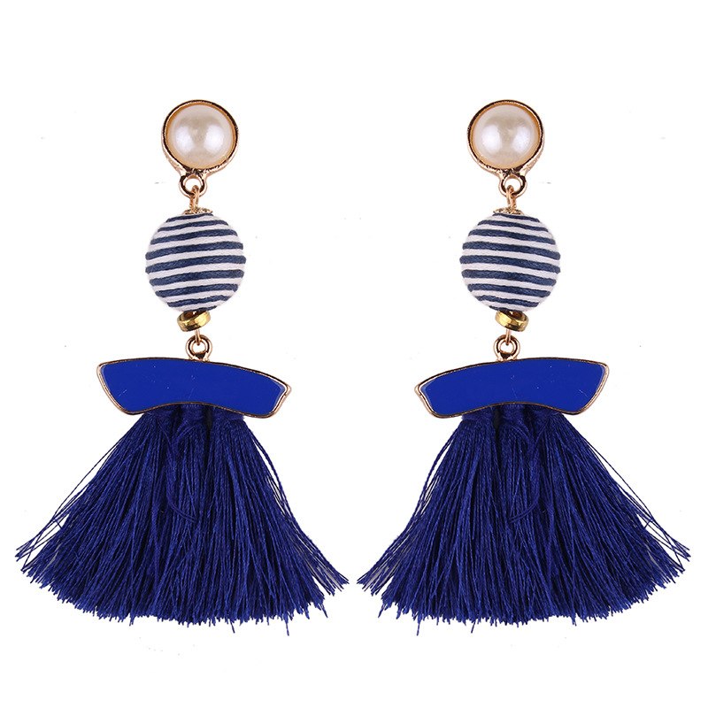 Luxury Statement Tassel Drop Earrings for Women Wedding Bohemian 10 Colors Fringed Hot Sale Dangle Earring For Girl Gifts
