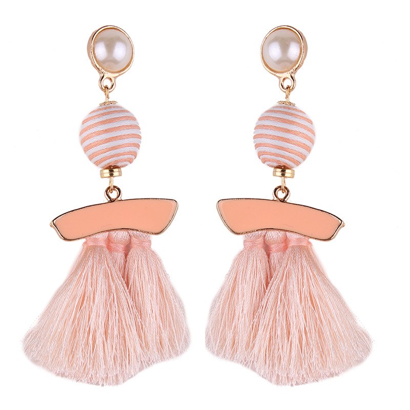 Luxury Statement Tassel Drop Earrings for Women Wedding Bohemian 10 Colors Fringed Hot Sale Dangle Earring For Girl Gifts