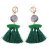 Luxury Statement Tassel Drop Earrings for Women Wedding Bohemian 10 Colors Fringed Hot Sale Dangle Earring For Girl Gifts