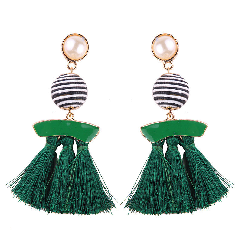 Luxury Statement Tassel Drop Earrings for Women Wedding Bohemian 10 Colors Fringed Hot Sale Dangle Earring For Girl Gifts
