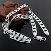classic 10MM geometry 925 Stamped Silver Necklace for men's 20/24 inches fine Jewelry wedding Christmas gifts