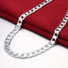 classic 10MM geometry 925 Stamped Silver Necklace for men's 20/24 inches fine Jewelry wedding Christmas gifts