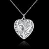 designer 925 Stamped Silver fine crystal heart pendant Necklace For Women Party wedding accessories Jewelry Couple gifts