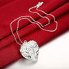 designer 925 Stamped Silver fine crystal heart pendant Necklace For Women Party wedding accessories Jewelry Couple gifts