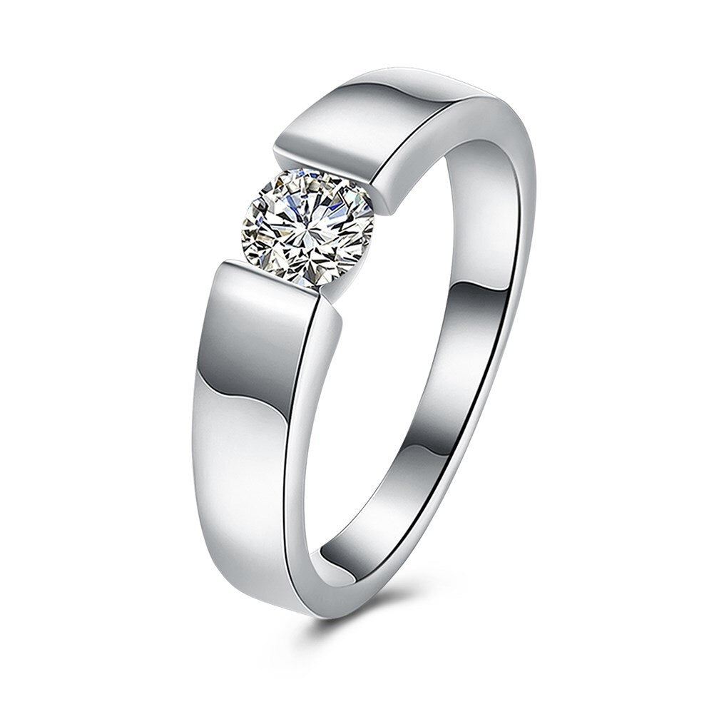 designer 925 Sterling Silver crystal Rings For woman Men's size 7/8/9 Party Gifts wedding accessories Jewelry