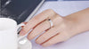 designer 925 Sterling Silver crystal Rings For woman Men's size 7/8/9 Party Gifts wedding accessories Jewelry