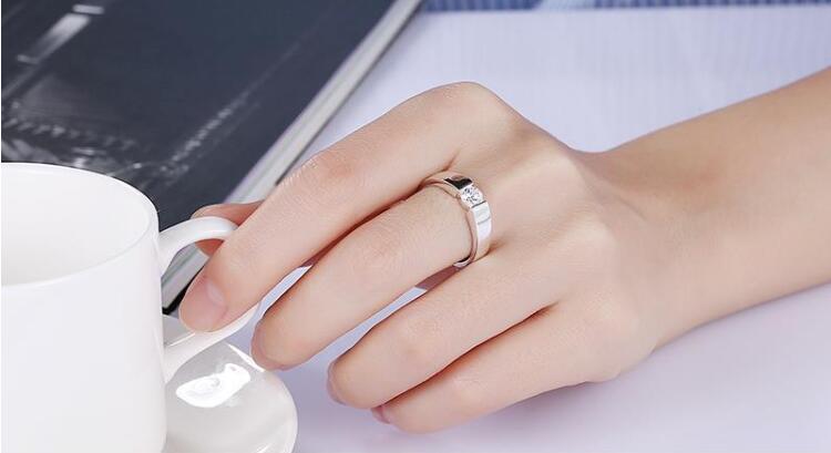 designer 925 Sterling Silver crystal Rings For woman Men's size 7/8/9 Party Gifts wedding accessories Jewelry