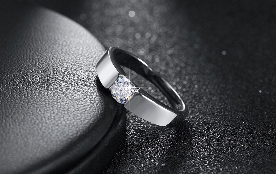 designer 925 Sterling Silver crystal Rings For woman Men's size 7/8/9 Party Gifts wedding accessories Jewelry
