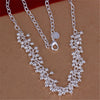 designer 925 sterling silver fine Grape beads necklace earring bracelet jewelry set for women party wedding gifts