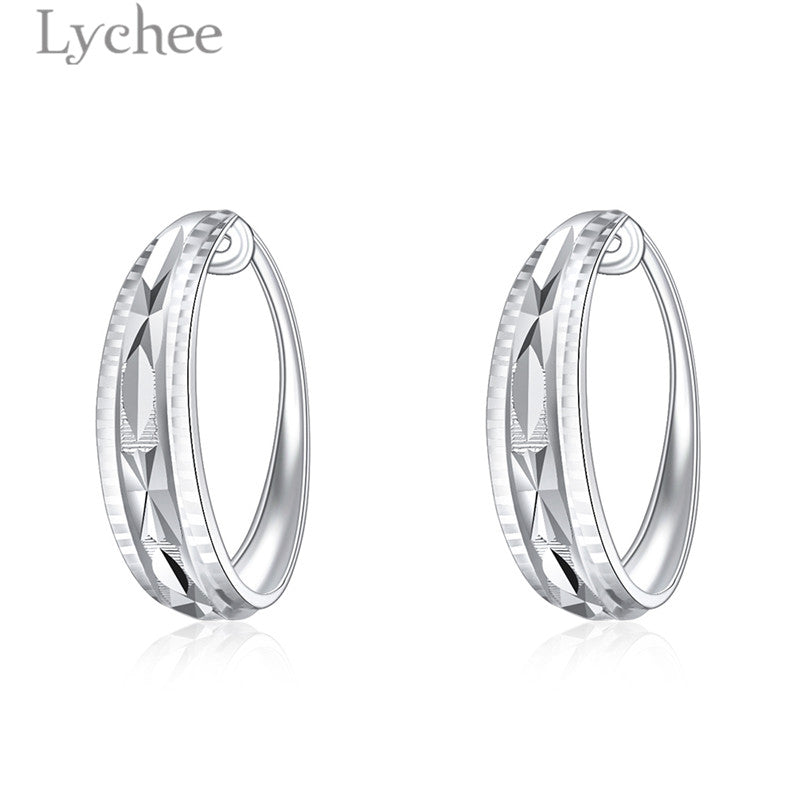 Vintage Carved Flower Earrings 925 Sterling Silver Jewerlry For Women Fine Jewelry Fashion Jewelry Random Pattern