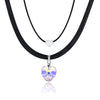 Heart Crystal From Swarovski Fashion Chokers Necklaces For Women Double Rope Chain Statement Necklaces Wedding Jewelry