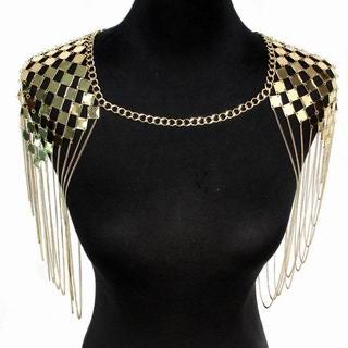 Bohemian Punk Statement Necklaces Collar Shoulder Chain Long Necklaces & Pendants Women Sexy Statement Body Jewelry