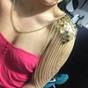 MANILAI Bohemian Punk Statement Necklaces Collar Shoulder Chain Long Necklaces &amp; Pendants Women Sexy Statement Body Jewelry