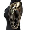 MANILAI Bohemian Punk Statement Necklaces Collar Shoulder Chain Long Necklaces &amp; Pendants Women Sexy Statement Body Jewelry