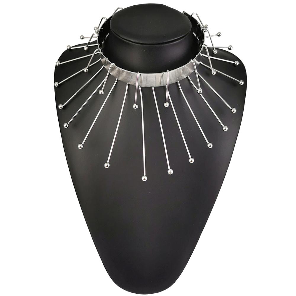 MANILAI Brand Unique Design Rock Metal Statement Necklaces Women Jewelry Collar Big Choker Gold Color Alloy Torques 2021