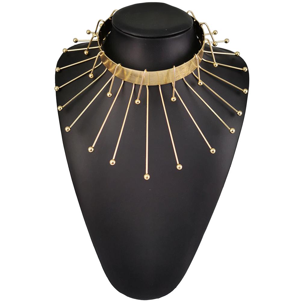 MANILAI Brand Unique Design Rock Metal Statement Necklaces Women Jewelry Collar Big Choker Gold Color Alloy Torques 2021