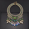 Brand Women Party Exaggerate Accessories Luxury Choker Multicolor Crystal Bead Collar Statement Necklaces Maxi Jewelry