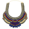 Fashion Handmade Ethnic Choker Necklace Bib Collares Multicolor Beads Statement Necklaces Boho Jewelry Women Accessories