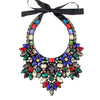 Women Luxury Crystal Necklace Handmade Big Gem Bead Flower Collar Choker Maxi Necklaces Statement Jewelry Bijoux femme