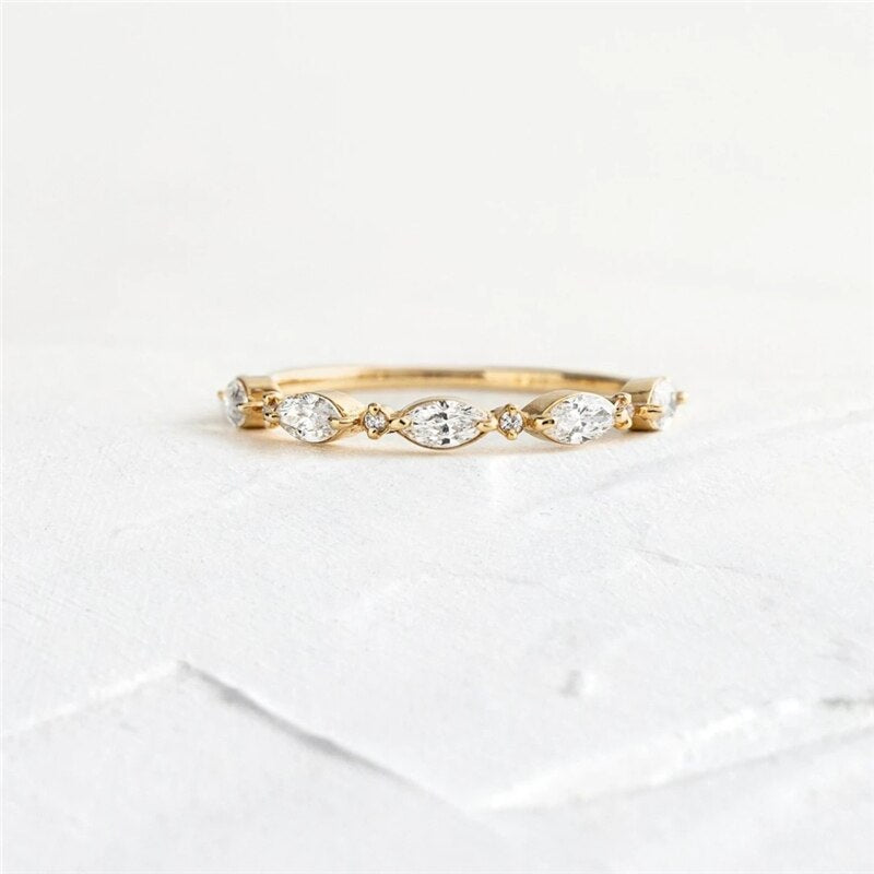 MC 925 Sterling Silver Rings For Women Girls Authentic S925 Bohemia Colorful Zircon Finger Ring Thin leaf Anillos Fine Jewelry