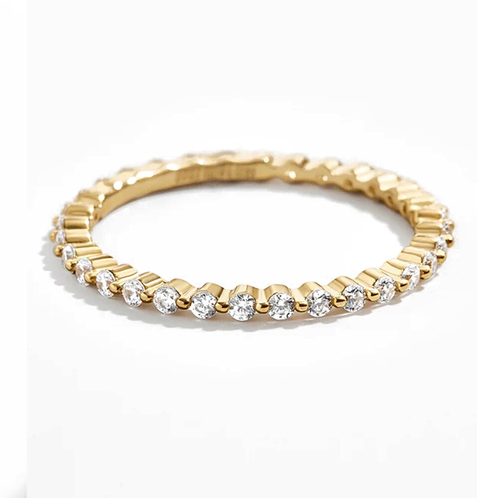 MC 925 Sterling Silver Rings For Women Girls Authentic S925 Bohemia Colorful Zircon Finger Ring Thin leaf Anillos Fine Jewelry