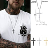 MENS CROSS NECKLACE FOR MEN STAINLESS STEEL JESUS CHRIST PRAYER CROSSES NECKLACES MEN'S JEWELRY RELIGIOUS JESUS PENDANT