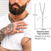 MENS CROSS NECKLACE FOR MEN STAINLESS STEEL JESUS CHRIST PRAYER CROSSES NECKLACES MEN'S JEWELRY RELIGIOUS JESUS PENDANT