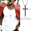 MENS CROSS NECKLACE FOR MEN STAINLESS STEEL JESUS CHRIST PRAYER CROSSES NECKLACES MEN'S JEWELRY RELIGIOUS JESUS PENDANT