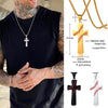 MENS CROSS NECKLACE FOR MEN STAINLESS STEEL JESUS CHRIST PRAYER CROSSES NECKLACES MEN'S JEWELRY RELIGIOUS JESUS PENDANT