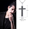 MENS CROSS NECKLACE FOR MEN STAINLESS STEEL JESUS CHRIST PRAYER CROSSES NECKLACES MEN'S JEWELRY RELIGIOUS JESUS PENDANT