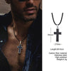 MENS CROSS NECKLACE FOR MEN STAINLESS STEEL JESUS CHRIST PRAYER CROSSES NECKLACES MEN'S JEWELRY RELIGIOUS JESUS PENDANT