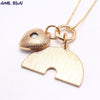 MHS.SUN  design cute diy charm necklace for kids girls ice-cream rainbow pendant necklace children chain jewelry necklace 1pc