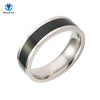 black and white ceramic 316L Stainless Steel finger rings for women/men