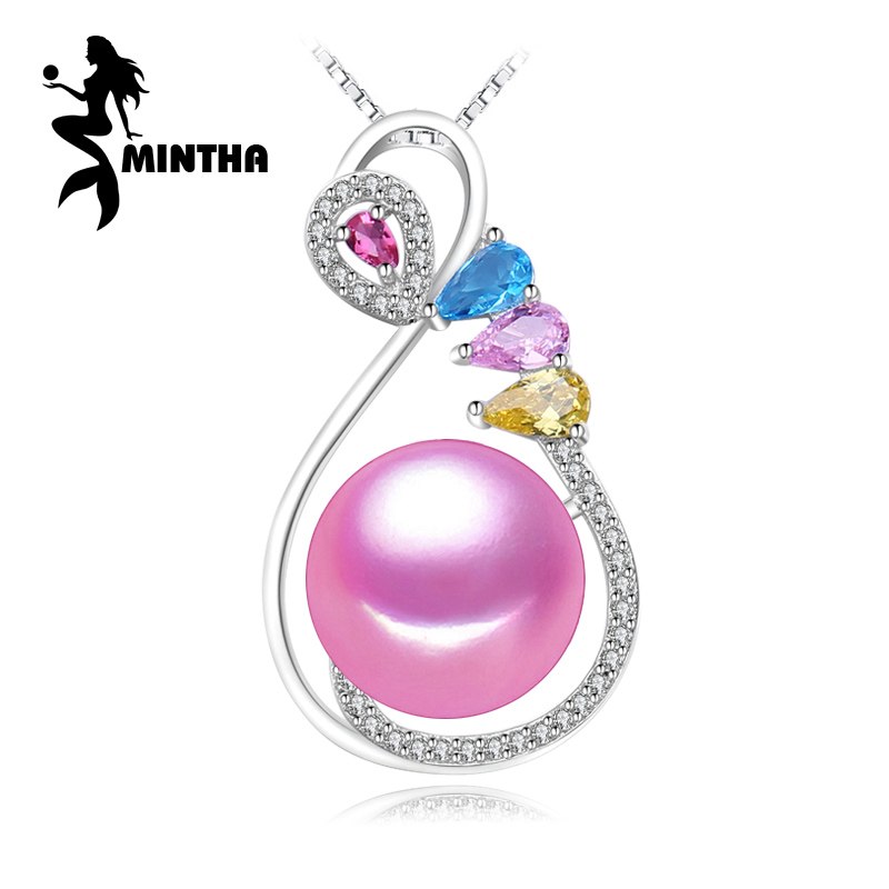 925 sterling silver flower necklace,pearl jewelry statement necklace,Pearl pendant Ruby,sapphire Bohemia necklace