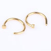 Fake Septum Medical Titanium Nose Ring Silver Gold Body Clip Hoop For Women Septum Piercing Clip Jewelry Gift 1pc