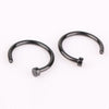 Fake Septum Medical Titanium Nose Ring Silver Gold Body Clip Hoop For Women Septum Piercing Clip Jewelry Gift 1pc